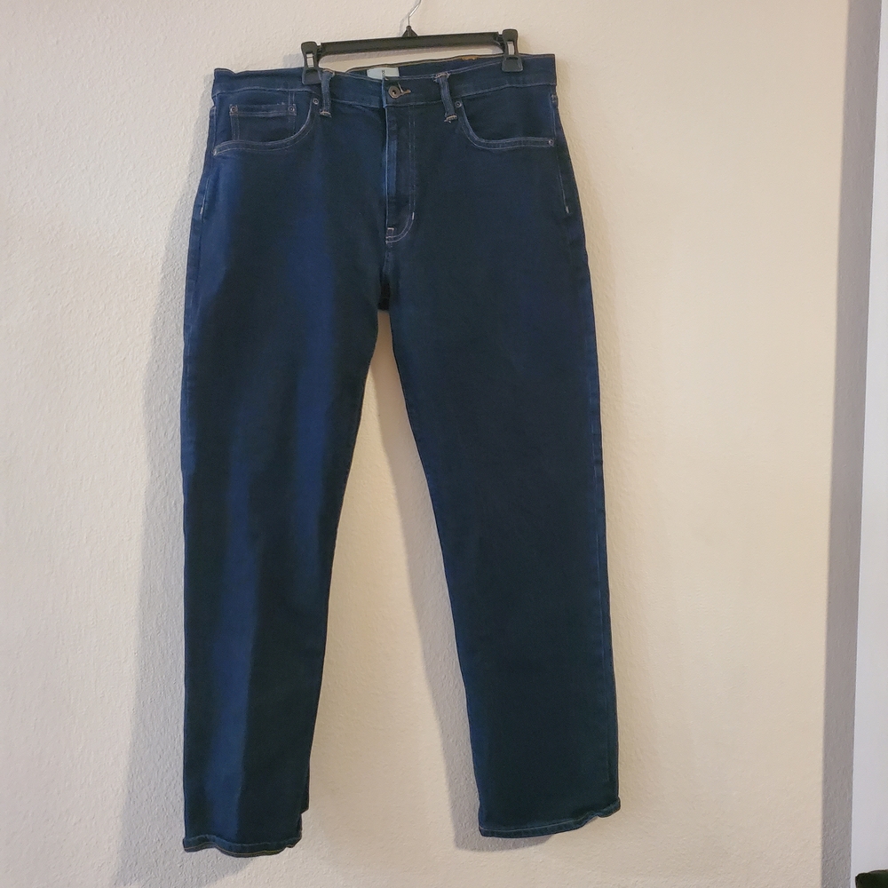 Mutual Weave Men's Relaxed Jeans Dark Blue Size 38X32